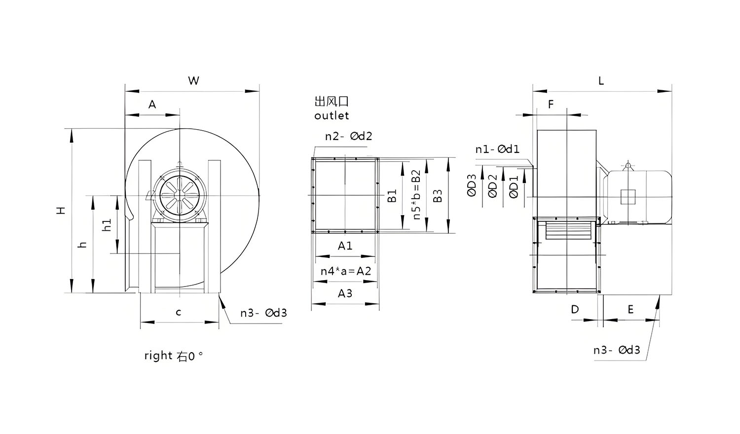 WT-CF-II不锈钢静音风机安装图
