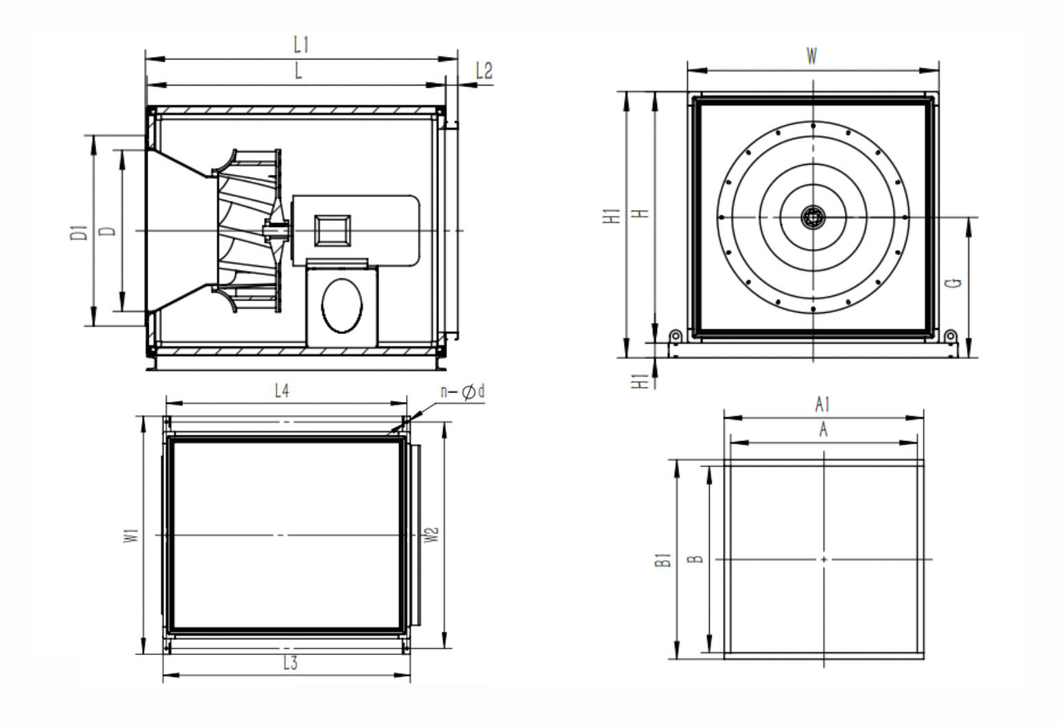 塑料高压风机安装图